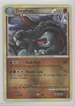 Donphan Reverse Foil Pokemon HeartGold & SoulSilver Call of Legends #42 - Image 1