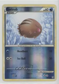 Swinub Reverse Foil Pokemon HeartGold & SoulSilver Triumphant #79 2010 - Image 1