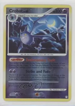 Crobat Reverse Foil Pokemon Diamond & Pearl Mysterious Treasures #23 2007 - Image 1