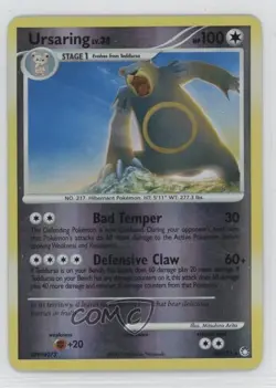Ursaring Reverse Foil Pokemon Diamond & Pearl Mysterious Treasures #38 2007 - Image 1