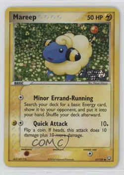 Mareep Reverse Foil Pokemon EX Team Rocket Returns #67 2004 - Image 1