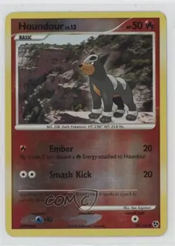 Houndour Reverse Foil Pokemon Diamond & Pearl Great Encounters #69 2008 - Image 1
