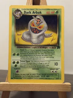 Dark Arbok 19/82 Rare Team Rocket Pokemon WOTC NON Holo - Image 1