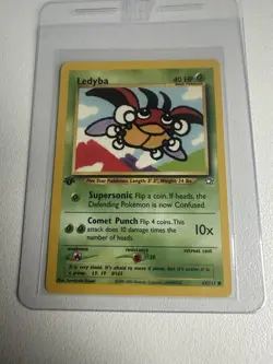 Ledyba 63/111 Neo Genesis 1st Edition WOTC Vintage Pokemon - Image 1