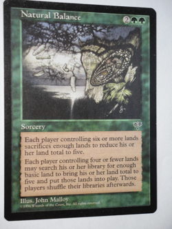 Natural Balance Mirage LP Lightly Played MTG Magic the Gathering - Image 1