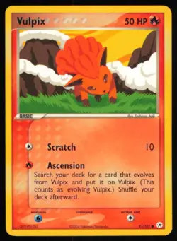 2004 EX - Hidden Legends Vulpix Basic/Common #81 - Image 1