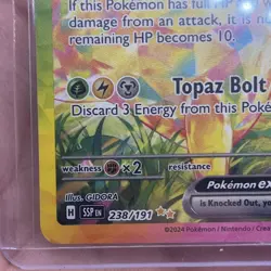 Pokemon S&V Surging Sparks SV08 Pikachu ex 238/191 Special Illustration Rare - Image 3