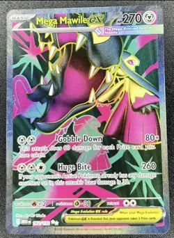 Mega Mawile ex 162/132 Mega Evolution Ultra Rare Full Art Pokemon NM - Image 1