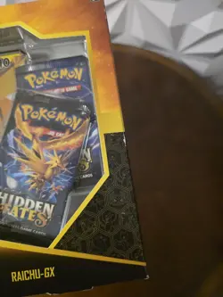 Pokemon Hidden Fates Sealed Raichu Gx Collection Box SEALED 728192512490 - Image 2