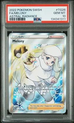 2022 POKEMON SWORD & SHIELD ASTRAL RADIANCE #TG26 FULL ART/MELONY PSA 10 - Image 1