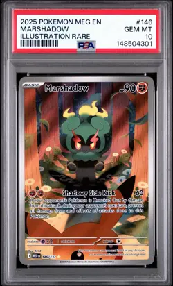 Marshadow 146/182 Pokemon Mega Evolution Illustration Rare PSA 10 GEM MINT - Image 1