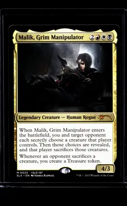2023 MTG Magic the Gathering SLX Cards #23 Malik Grim Manipulator - Image 1