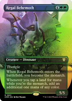 Regal Behemoth (Borderless) - 0651 Rare Foil NM (MTG: Commander Masters) - Image 1