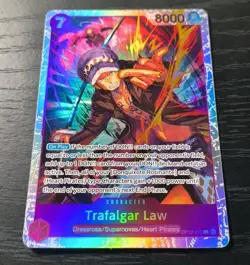 One Piece CCG Trafalgar Law Legacy Of The Master SR Foil Card OP12-073 NM - Image 1
