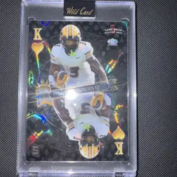 2024 Wild Card 5 Card Draw Stacked Deck - Luther Burden III 1/1 Mirror SDPH-LBN - Image 1