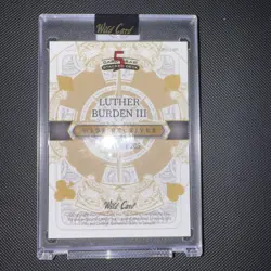 2024 Wild Card 5 Card Draw Stacked Deck - Luther Burden III 1/1 Mirror SDPH-LBN - Image 2