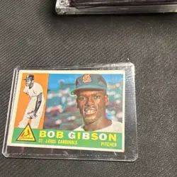 Topps 1960 Bob Gibson #73 St. Louis Cardinals Baseball Base Set MLB Card - Image 1