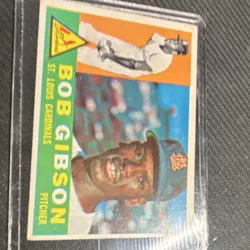 Topps 1960 Bob Gibson #73 St. Louis Cardinals Baseball Base Set MLB Card - Image 2