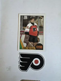 Ron Hextall 1987-88 Topps Rookie Card #169 Philadelphia Flyers - Image 1