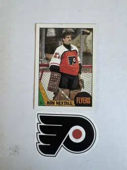 Ron Hextall 1987-88 Topps Rookie Card #169 Philadelphia Flyers - Image 2