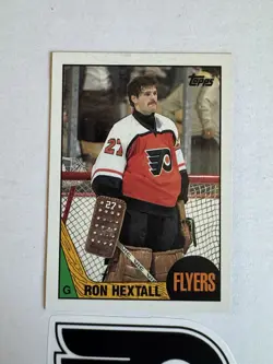 Ron Hextall 1987-88 Topps Rookie Card #169 Philadelphia Flyers - Image 3
