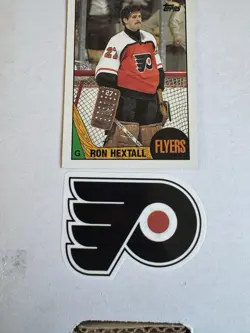 Ron Hextall 1987-88 Topps Rookie Card #169 Philadelphia Flyers - Image 4