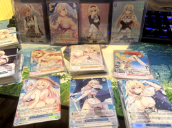 WEISS SCHWARZ ROSE JP HARUKAZE VISUAL NOVEL VN CARD SET TGC TRADING GAME SR OFR - Image 1