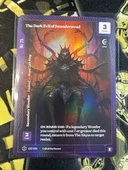 Wonders of the First CCG CoTS Epic OCM The Dark Evil Of Istander Serial 16/25🔥 - Image 1