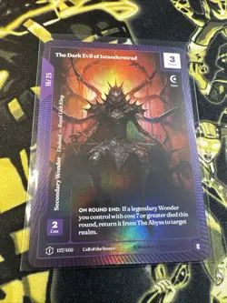 Wonders of the First CCG CoTS Epic OCM The Dark Evil Of Istander Serial 16/25🔥 - Image 2