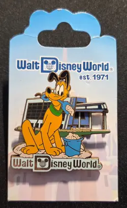 DISNEY Pin Pluto Contemporary Resort Retro Walt Disney World Collection 2006 - Image 1
