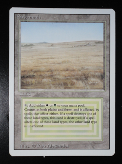 Revised Savannah LP (Very Lightly Played) MTG Magic the Gathering Dual Land - Image 1