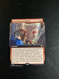 MTG - NM - Guff Rewrites History - Extended Art - Commander Masters - Image 1