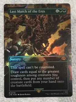 Mint!! Last March of The Ents Mythic Rare #418 Foil Mint Lord MTG LOTR - Image 2