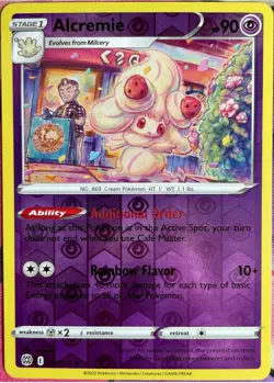 Alcremie Reverse Holo Rare - 071/172 - Brilliant Stars Pokemon 2022 - Image 1