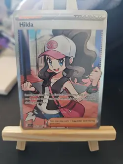 Pokemon TCG white flare Hilda trainer card 164/086 mint condition - Image 1