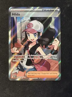 Hilda 164/086 Full Art Ultra Rare White Flare Pokemon TCG Trainer Card - Image 1