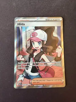 Pokemon TCG Hilda Full Art Trainer White Flare Card 164/086 - Image 1