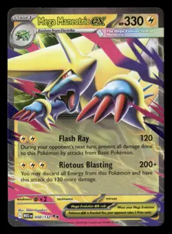 Mega Manectric ex - 050/132 - Double Rare - Mega Evolutions - Pokemon - NM/M - Image 1
