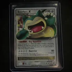 Pokemon TCG Snorlax LV.X Rising Rivals Holo Ultra Rare 111/111 130 HP - Image 1