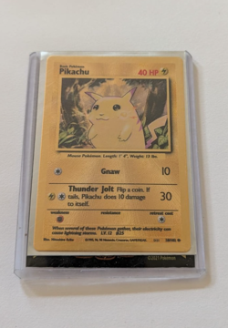 Pikachu Gold Metal Card 58/102 - Pokemon TCG Celebrations 25th Anniversary - Image 3