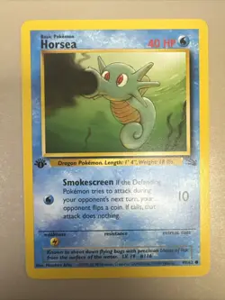 Pokemon - Horsea 49/62 Fossil 1st Edition Common Vintage WOTC NM 1999 - Image 1