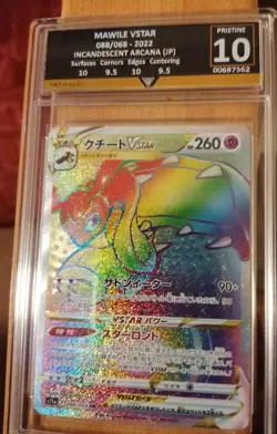 GetGraded P sristine 10 Mawile VSTAR 2022 FA 088/068 INCANDESCENT ARCANA Pokemon - Image 1