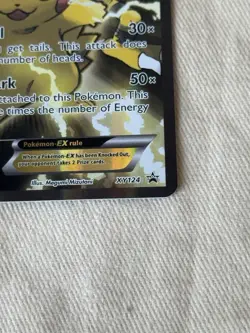 Pokemon Pikachu EX XY124 Black Star Promo 2016 Holo Card TCG - Image 3