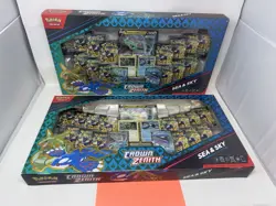 Pokemon TCG Crown Zenith Sea & Sky Premium Collection Box New Sealed. Lot of x2 - Image 1