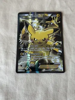 Pokemon Pikachu EX XY124 Black Star Promo 2016 Holo Card TCG - Image 1