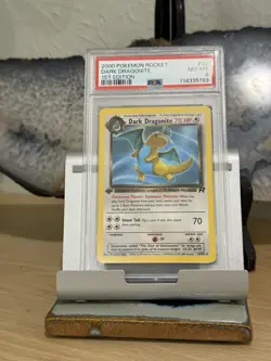 2000 Pokemon - Dark Dragonite 1st Edition Team Rocket - PSA 8 - Image 2