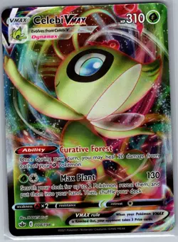 Celebi VMAX 008/198 SWSH06: Chilling Reign - Pokemon Card - NM - Image 1