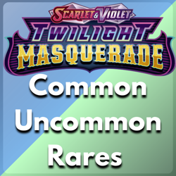 Pokemon Twilight Masquerade - Common/ Uncommon/ Rares - Select Your Cards! - Image 1