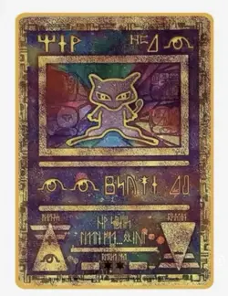 Carta Pokemon MEW ANTICO Metal Card promo Fan art Versione In Metallo - Image 1