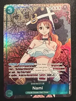 NM/M One Piece Nami OP02-036 Paramount War Alt Art Parallel - Image 1